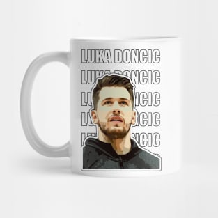 Luka Doncic Vector Art 2 Mug